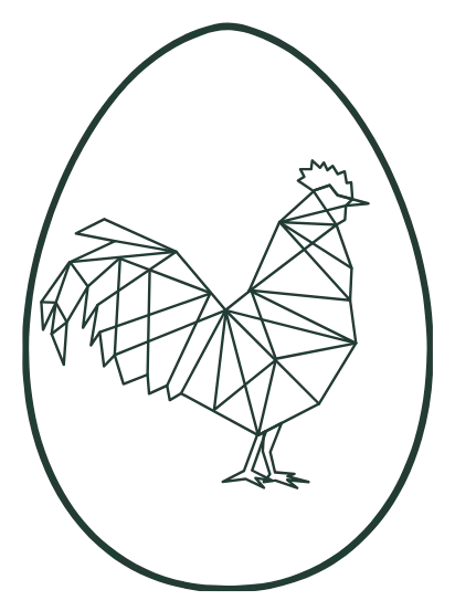 Chicken and egg logo